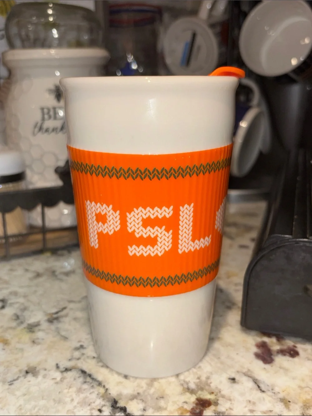 Starbucks “Team PSL” Ceramic Travel Tumbler- 10oz